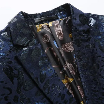 Men's Floral Patterned Blazer  #S8623