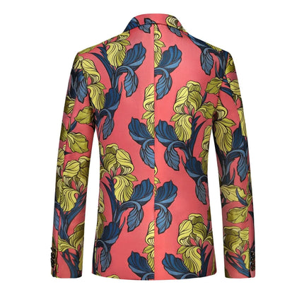 Men's Floral Print Blazer  #S8622
