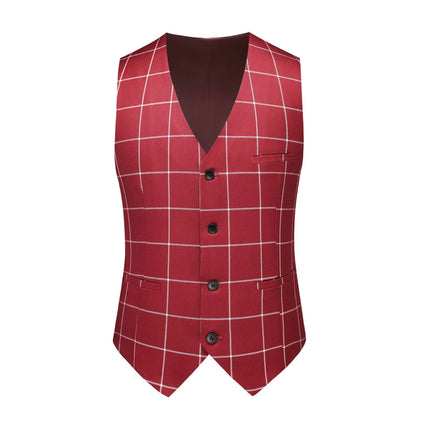 Men's 3 Piece Checked Suit  #S8617