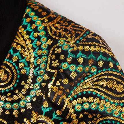 Men's Mystery Pattern Sequins Blazer  #S8206