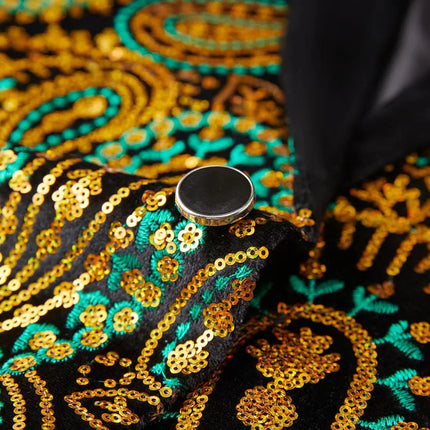 Men's Mystery Pattern Sequins Blazer  #S8206