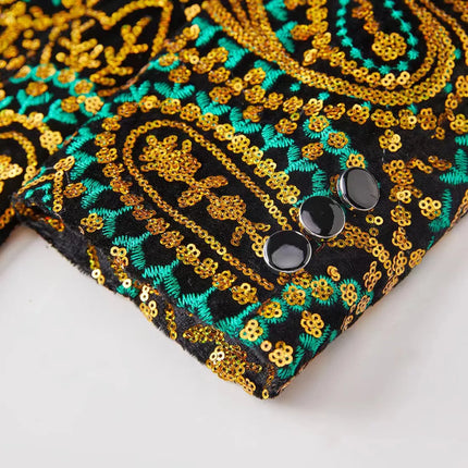 Men's Mystery Pattern Sequins Blazer  #S8206
