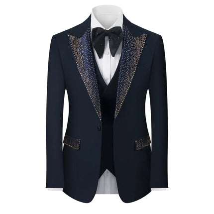 Men's White Diamond Suit  #S8636