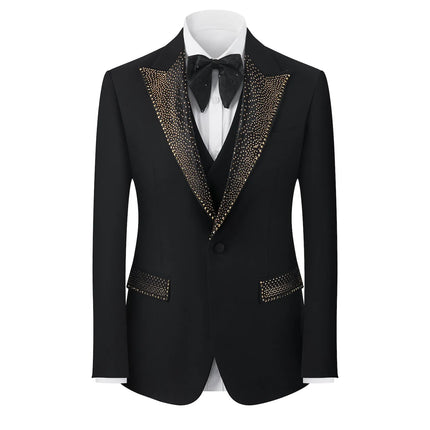 Men's White Diamond Suit  #S8636