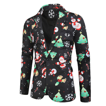 Men's Printed Three Piece Suit #3TZMK24 - Suits | Multicolour / M