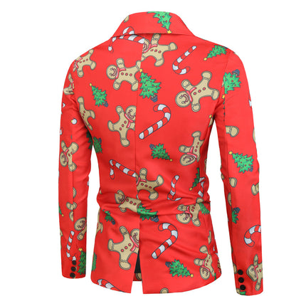 Men's Santa Three Piece Suit #3TZMK26 - Suits | Red / M