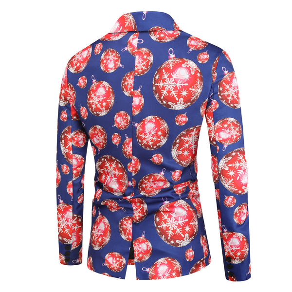 Men's Christmas Printed Suit #2TZ29