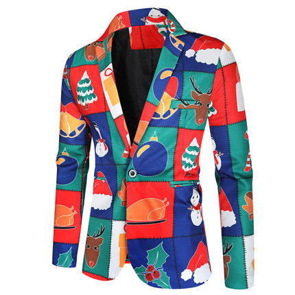 Men's Colorful Three Piece Suit #3TZMK33 - Suits | Multicolour / M