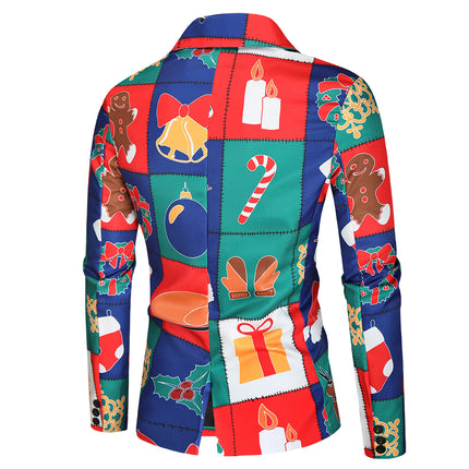 Men's Christmas Print Suit #2TZ33 - Suits | Multicolour / M
