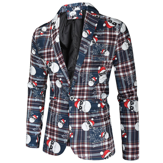 Men's Christmas Plaid Suit #2TZ34 - Suits | Multicolour / M
