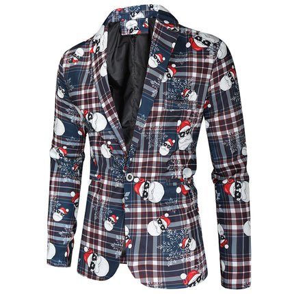 Men's Plaid Three Piece Suit #3TZMK34 - Suits | Multicolour / M