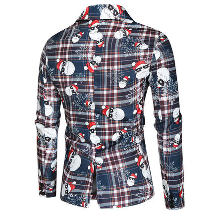 Men's Plaid Three Piece Suit #3TZMK34 - Suits | Multicolour / M
