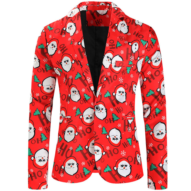 Men's Christmas Printed Suit #2TZ621 - Suits | Multicolour / M