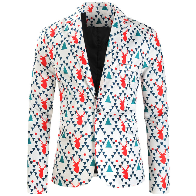 Men's Geometric Print Suit #2TZ627 - Suits | Multicolour / M