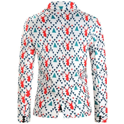 Men's Geometric Three Piece Suit #3TZMK627 - Suits | Multicolour / M