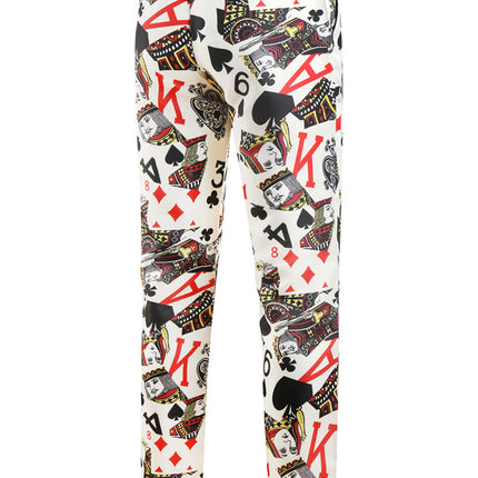 Poker Print Fashion Trousers - Pants | Multicolor / M