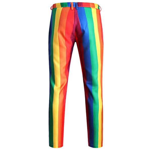 Men's Rainbow Stripe Suit #2TZ142