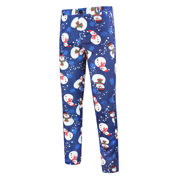 Men's Christmas Print Suit #2TZ23