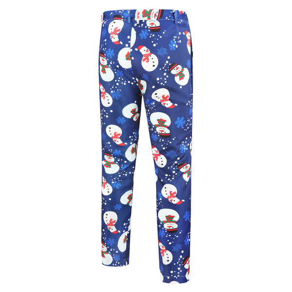 Men's Christmas Print Suit #2TZ23