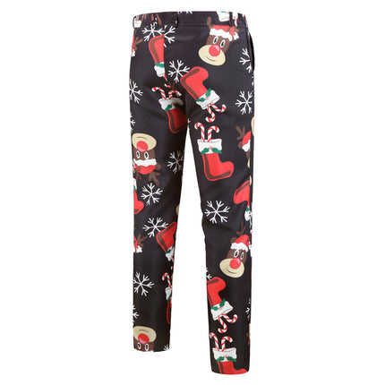 Men's Printed Three Piece Suit #3TZMK25 - Suits | Multicolour / M