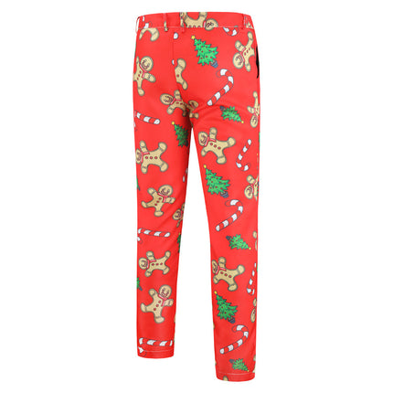 Men's Santa Three Piece Suit #3TZMK26 - Suits | Red / M