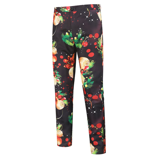 Men's Christmas Print Suit #2TZ28