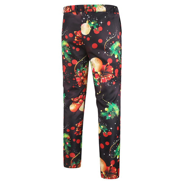 Men's Christmas Print Suit #2TZ28