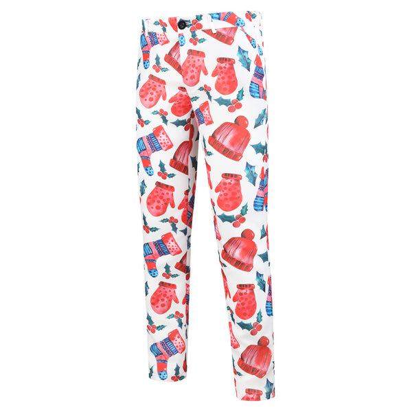 Men's Christmas Bright Print Suit #2TZ30