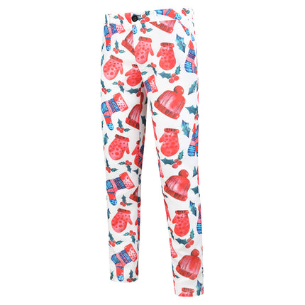 Men's Printed Three Piece Suit #3TZMK30 - Suits | Multicolour / M