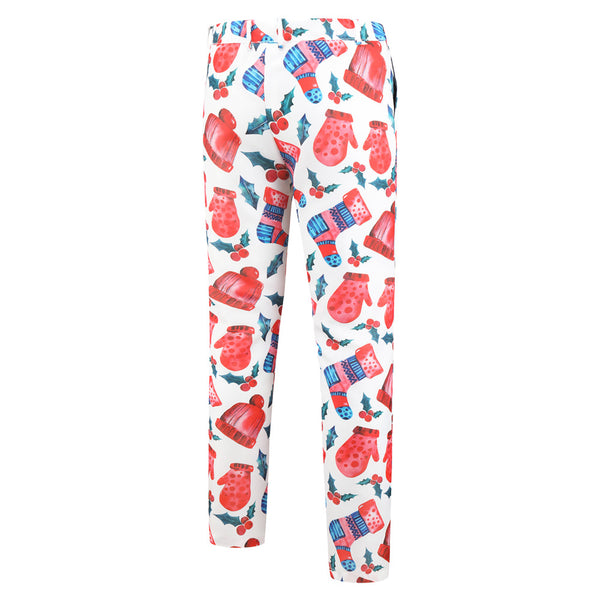 Men's Christmas Bright Print Suit #2TZ30