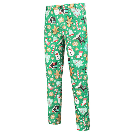 Men's Christmas Three Piece Suit #3TZMK31 - Suits | Green / M