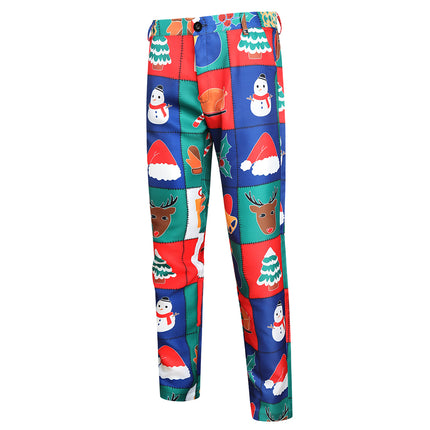 Men's Colorful Christmas Vest Suit #2TZMK33 - Suits | Multicolour / M