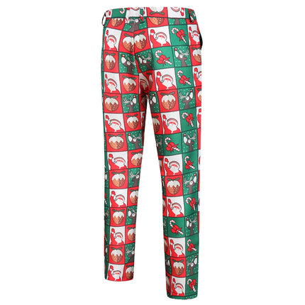 Men's Christmas Print Vest Suit #2TZMK37 - Suits | Multicolour / M