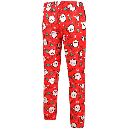 Men's Christmas Printed Vest Suit #2TZMK621 - Suits | Red / M