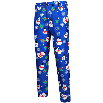Men's Christmas Printed Vest Suit #2TZMK625 - Suits | Multicolour / M