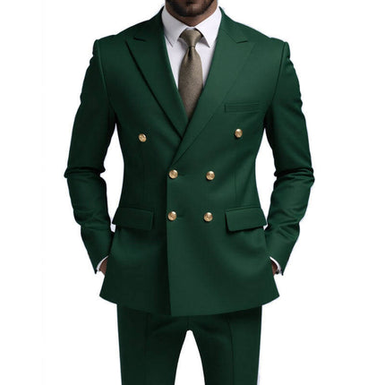 Men's 2pcs Suit #310 - | Green / XXS