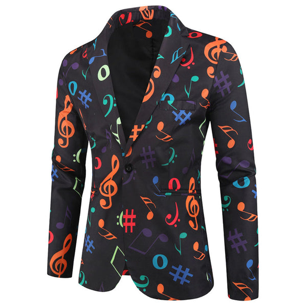 Men’s Stylish Printed Blazer #X138
