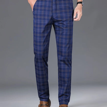 Men's Classic Plaid Pants #25627027 - Pants | Royal Blue / 30