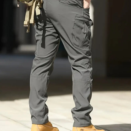 Men's Tactical Pants Multi-Pocket Cargo Work Pants Spring Fall - Pants | Black / S