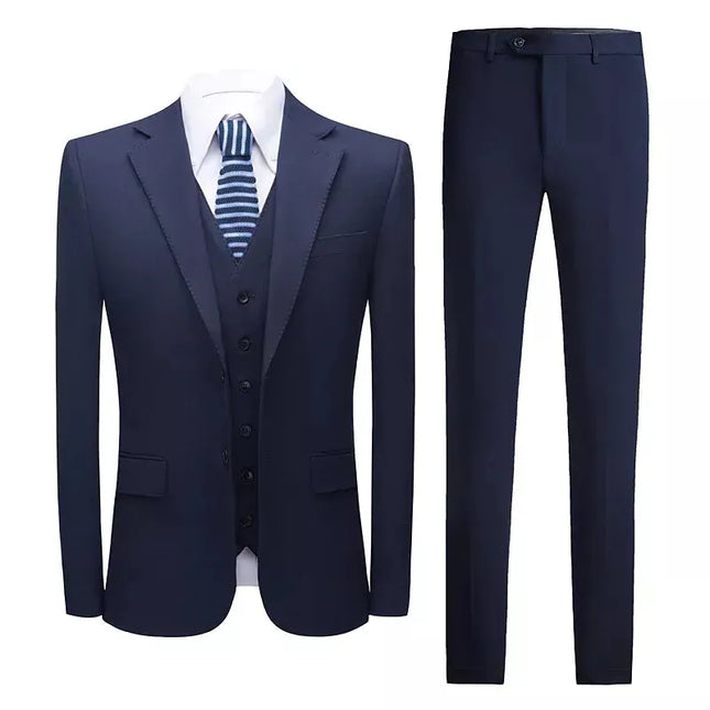 Men's 3 Piece Wedding Suit  #K8130