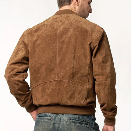 Men's Vintage Bomber Jacket #25061348 - | Light Brown / S