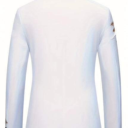 Men's Hot Stamping Blazer #25060706 - Blazers | White / M