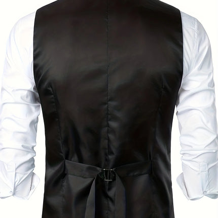 Men's Striped Vest #25060705 - Vests | Black / S