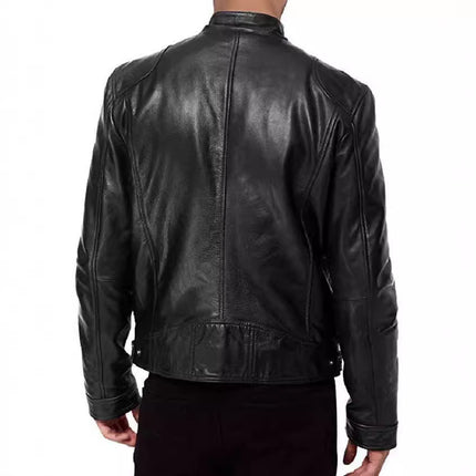 Men's Zipper Bomber Jacket #25061347 - | Coffee Brown / XS