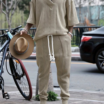 Men's Casual Knitwear Set #25062401 - | Khaki / S