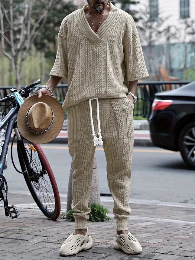 Men's Casual Knitwear Set #25062401 - | Khaki / S