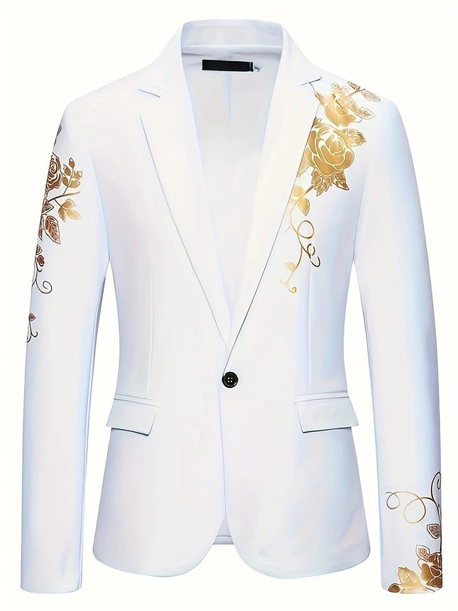 Men's Hot Stamping Blazer #25060706 - Blazers | White / M