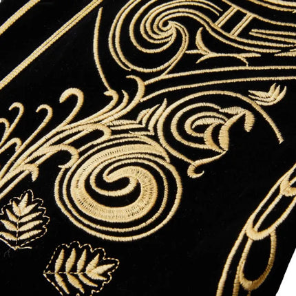 Men's Gold Embroidery Tuxedo #S8031 - Blazers | Golden / S