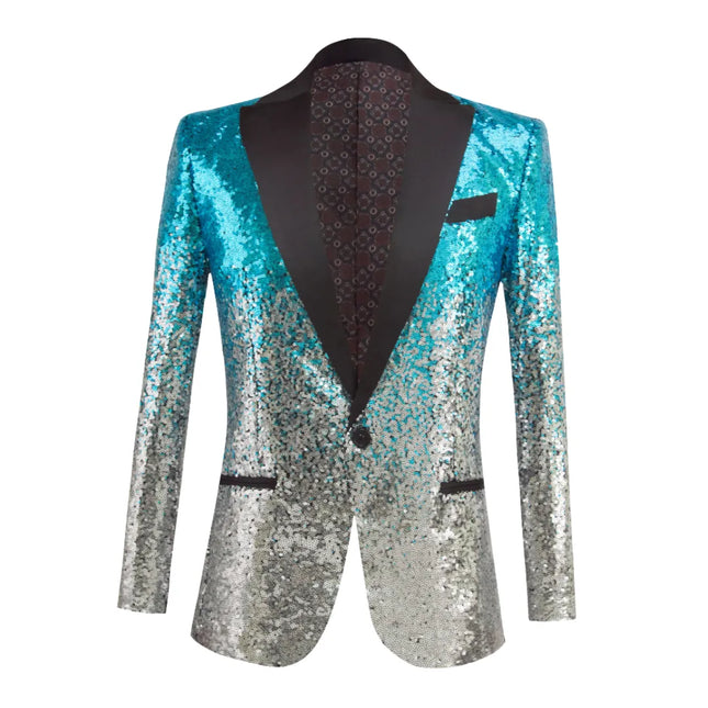 Men's Two-tone Sequins Tuxedo  #M8051