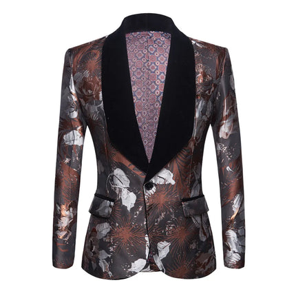 Men's Abstract Roses Jacket  #M8019